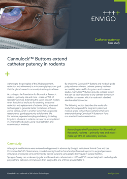 Cannulock™ Buttons Extend Catheter Patency in Rodents