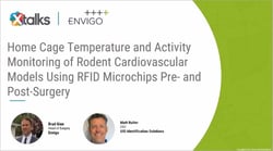 Home cage temperature and activity monitoring of rodent cardiovascular models using RFID microchips pre- and post-surgery